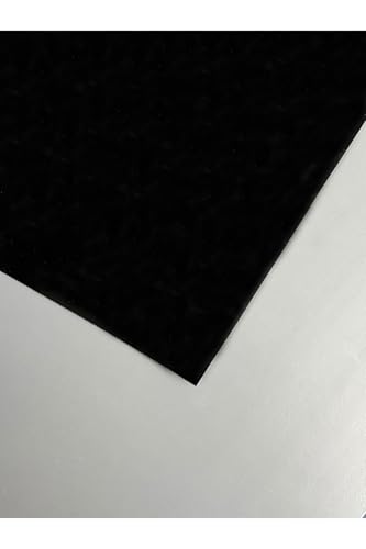SODEF Self-Adhesive Faux Leather Sheet 48x100 cm for Surfaces - Decorative & Repair - Black Patent - Black Patent