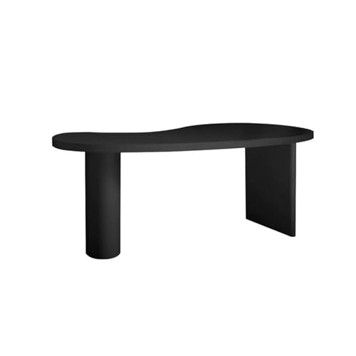 Sit Stand Up Desk Minimalist Desk All Solid Wood Shaped Office Creative Log Workbench Consulting Negotiation Table(160 * 70 * 75cm)