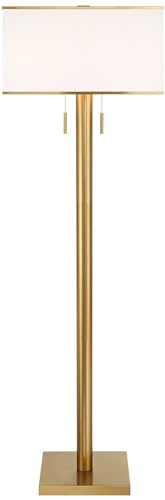 Possini Euro Design Bolivar 72" Tall Oversized 2-Light Warm Gold Floor Lamp