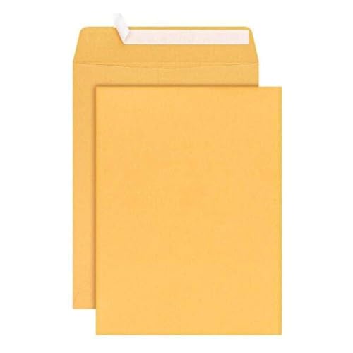 Catalog Envelopes (Open End), Brown Kraft, 28 Pound. 500 Per Pack. (Peel And Seal, 6.5"x9.5")