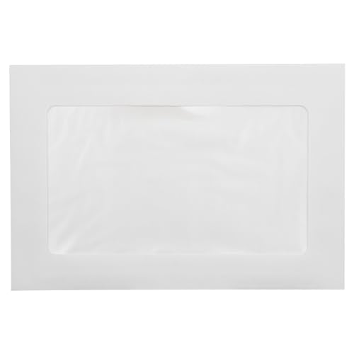 LUXPaper 6 x 9 Full Face Window Envelopes | Bright White | 28lb. Text | 250 Qty