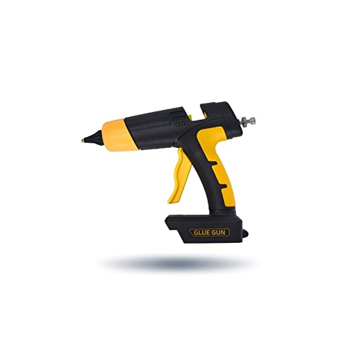 LIBODD Hot Glue Gun Cordless Hot Glue Gun Tool with Digital Display Thermostat Replaceable Battery Use 11mm Glue Sticks Pure Copper Nozzle for DIY Arts, Crafts and Quick Repairs(Set-8)