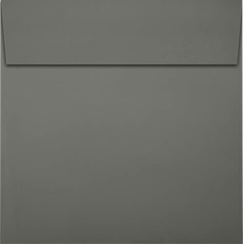 LUXPaper Square Invitation Envelopes | Peel & Press | 5 1/4" x 5 1/4" | Smoke Gray | 80lb. Text | 1,000 Qty