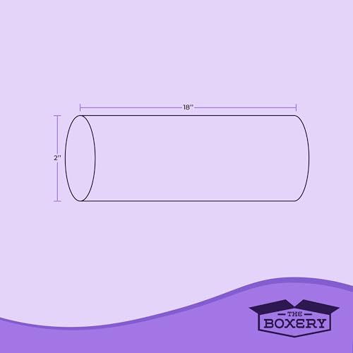 The Boxery Brown/Kraft Shipping, Storage, Posters, Arts, Crafts, Documents, Mailing Tubes 2 inch x 18 inch - 50 PACK, Made in the USA, Reusable and Recyclable