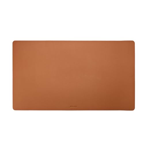 Nordweg Desk Pad Workplace NWA07 – Premium Leather Desk Mat with Smooth Surface for Mouse, Keyboard & Notebook (Caramel)