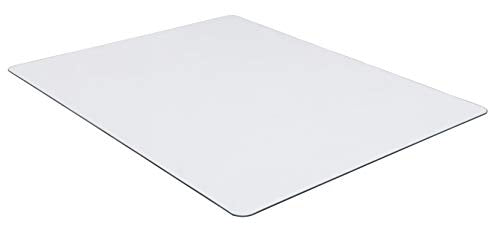 Lorell Tempered Glass Chairmat, 48" Width x 60" Depth x 0.25" Thickness, Clear, 1 Each