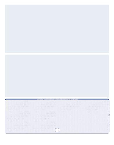 3000 Blue- Scallop Laser Check Stock, (Check at Bottom) Blank Laser Checks, Laser Check, Bank Checks, Business Checks, or Personal Checks