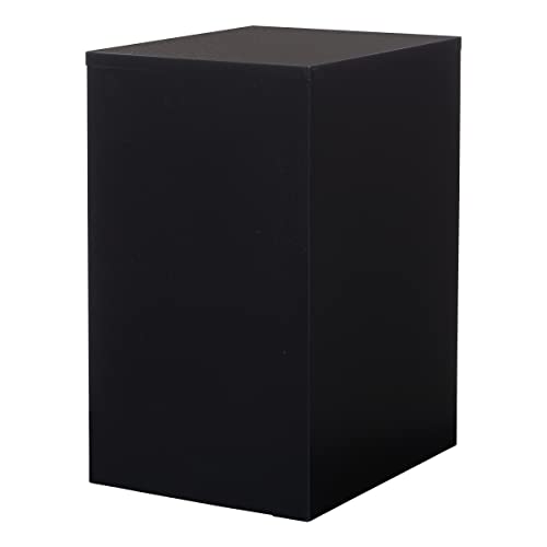 OSP Home Furnishings 2 Drawer Locking Metal File Cabinet, Black