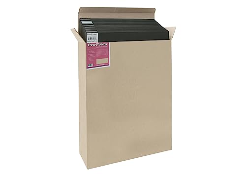 Jerry's Artarama Acid-Free Foam Board Sheets for Artists and Framers 8"×10" (3/16" Thick), Box of 25 - Ideal for Mounting and Cutting, White Foam Poster Board, Foam Core Board - Black on Black