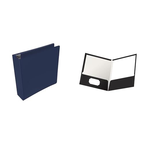Casafoyer Polypropylene D-Ring View Binder & Laminated Pocket Folder Combo Kit Ideal for Organizing Office, School, or Home Projects