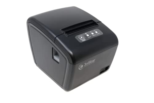 3nStar Thermal Receipt Printer 80mm | USB + Wi-Fi/Bluetooth/Serial | 260mm/s | POS Compatible for Retail, Restaurants, and More – RPT006 Series (USB+ETH+WiFi)