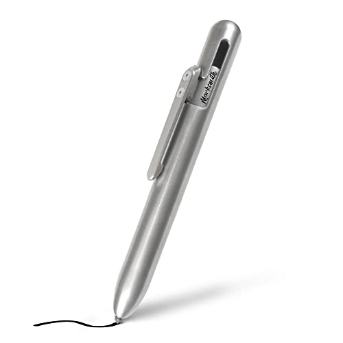 Soul Built MARKSMITH Titanium Retractable Permanent Marker - Write On Any Surface With This EDC One Handed Bolt Action Pen | Fine Point EDC Pen Designed for all Professions and Hobbies