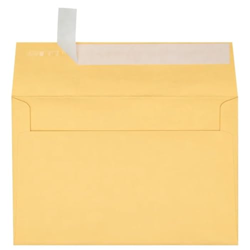LUXPaper A9 Invitation Envelopes | Peel & Press | 5 3/4" x 8 3/4" | Gold Metallic | 80lb. Text | 500 Qty