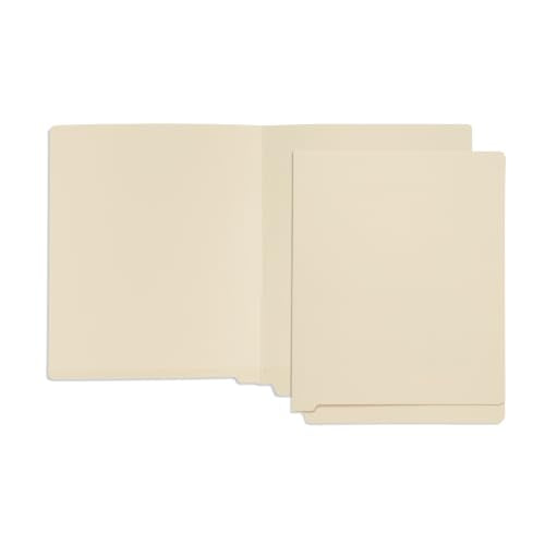 Blue Summit Supplies 100 End Tab File Folders, Letter Size, Manila