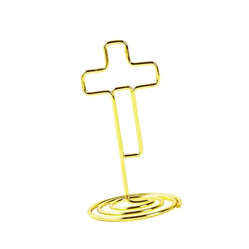 100PCS Metal Memo Clip Holders Photo Displaying Stand, Gold