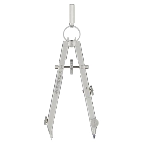 Staedtler Compass for Drafting, Spring Small Compass, Insertion Diameter 0.2 inches (4 mm), 557 62N