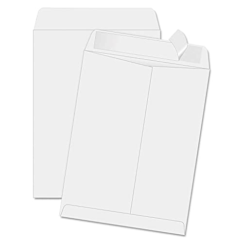 Quality Park 44834 Redi-Strip Envelopes, Plain, 11-1/2-Inch x14-1/2-Inch, 100/BX, White