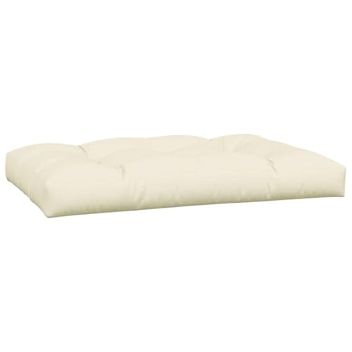 fsahslih 5-Piece Pallet Cushion Set, Cream Polyester Extra Thick Furniture Pads for Outdoor Patio Sofa and Garden Seating, 2 Seat 2 Back and 1 Side Cushion, 31.5 x 47.2 x 3.9 Inches