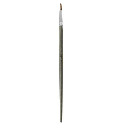 Escoda Modernista Series Artist Oil & Acrylic Long Handle Paint Brush, Round, Size 18, Synthetic Mongoose