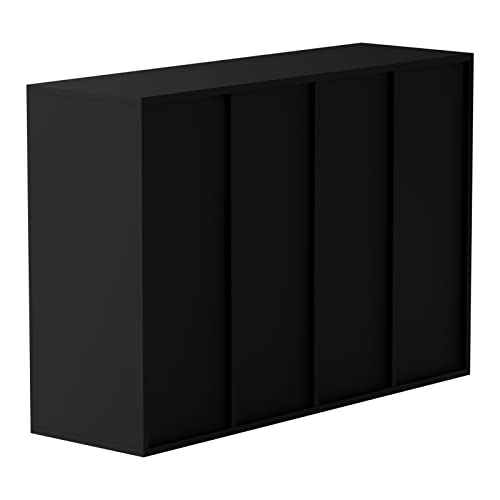 VEVOR Wood Literature Organizer, 36 Compartments, Mailboxes Slot with Removable Shelves, File Sorter for Office, Home, Classroom, or Mailrooms Organization, Black