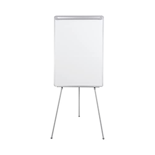 Bi-Office Magnetic Flip Chart on Tripod with Aluminium Frame and Adjustable Paper Holder