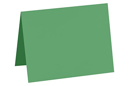 LUXPaper A1 Folded Cards | 3 1/2" x 4 7/8" | Holiday Green | 100lb. Cover | 1,000 Qty