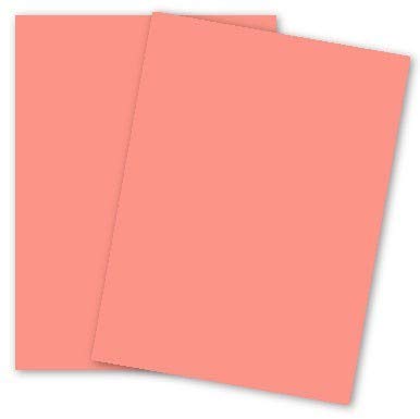 Lettermark (Earthchoice) Salmon 8.5x11 [94272 ] Lightweight Cardstock - 250 Sheets - 162 GSM (90lb Index) PaperPapers - Perfect for Business, Designers, and DIY Projects