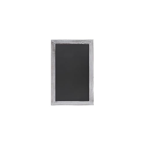 Merrick Lane Canterbury Wall Mount Magnetic Chalkboard Sign - Whitewashed Finish - 11" x 17" - Vertical or Horizontal Hanging Message Board, Set of 10