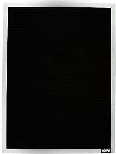 Aarco BOFD2418L 24" x 18" Black Felt Open Face Vertical Indoor Message Board