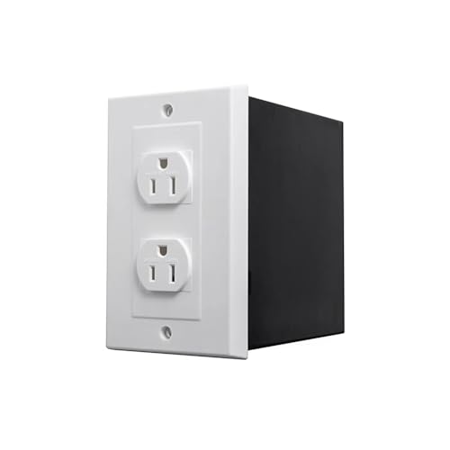 Bloepum Imitation Double US Plug Wall Safe Hidden Security Stash Box for Jewelry, Valuables, Cash