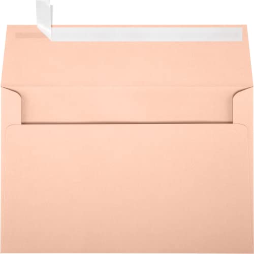 LUXPaper A9 Invitation Envelopes | Peel & Press | 5 3/4" x 8 3/4" | Blush Pink | 80lb. Text | 500 Qty