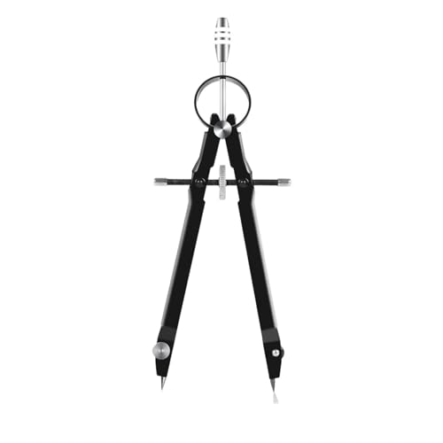 MENGKK Drafting Compasses Compass Compass Geometry Set with Lock Math and Precision Compass Metal and Durable for Solid and Plane Precis