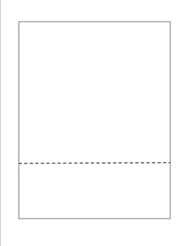 Print-Ready Business Forms (8-1/2" x 11") with Single, Bottom Micro-Perf for Separation, on White 24lb Bond Paper - 500 Sheets (Forms)