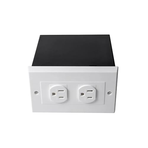 Bloepum Imitation Double US Plug Wall Safe Hidden Security Stash Box for Jewelry, Valuables, Cash