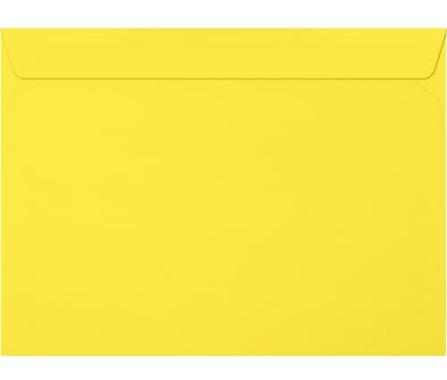 LUXPaper 9 x 12 Booklet Envelopes | Citrus Yellow | 80lb. Text | 500 Qty
