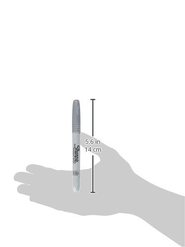 Sharpie Metallic Permanent Markers, Fine Point, Metallic Silver, 36 Count