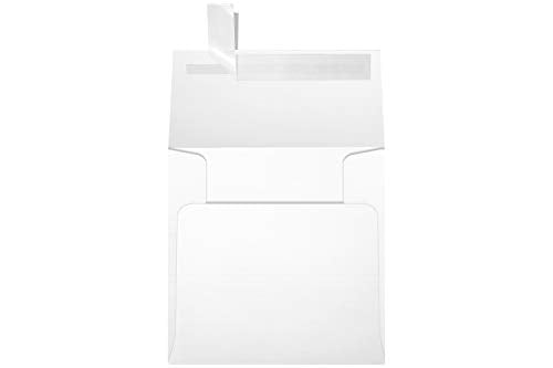 LUXPaper Square Invitation Envelopes | Peel & Press | 3 1/4" x 3 1/4" | White Linen | 80lb. Text | 1,000 Qty
