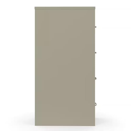 Staples 4-Drawer Vertical File Cabinet, Letter Size, Lockable, Putty