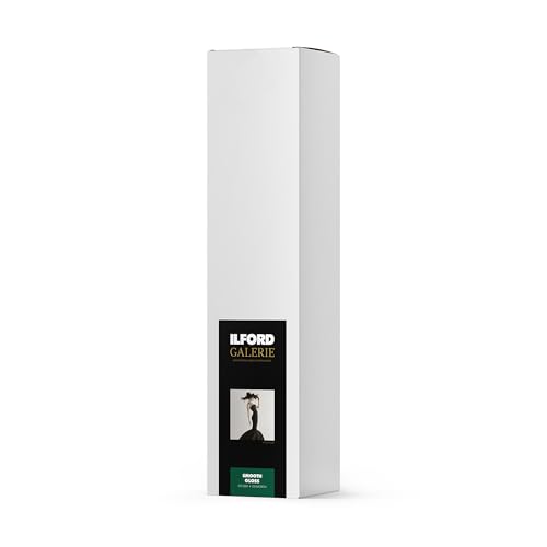 ILFORD Galerie 24" x 88.5ft (1 Roll) Smooth Gloss Instant Dry Archival Photo Inkjet Paper 12mil / 310gsm for Dye and Pigment Ink Printers, Color and Black and White, Made in Germany