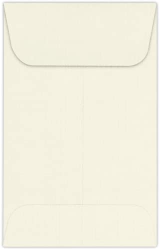 LUXPaper #1 Coin Envelopes | 2 1/4" x 3 1/2" | Natural Linen | 80lb. Text | 1,000 Qty
