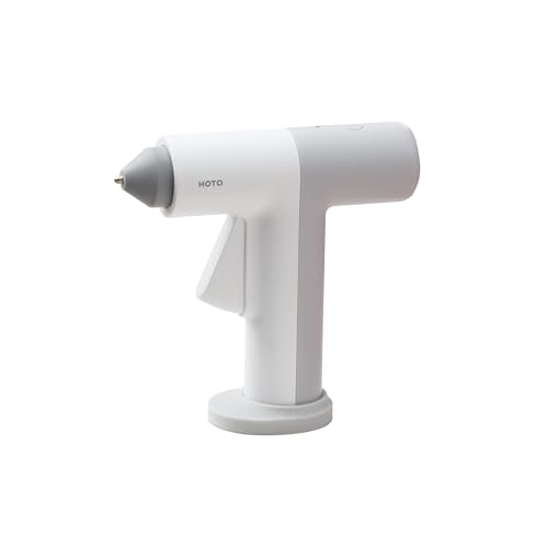 HOTO Cordless Hot Glue Gun, Mini Hot Glue Gun & 10 Colored Glue Sticks
