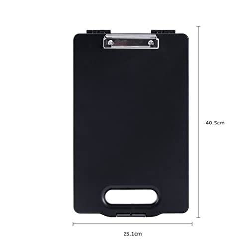 ONMYJFD A4 Plastic Storage Clipboard File Box Case Document File Folders Clipboard Portable Clipboard Storage Case