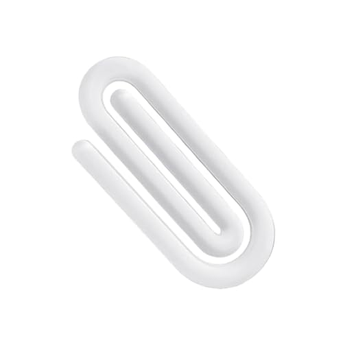 XIUBOSHI 100Pcs Colorful Acrylic Paper Clip Creative Shape Organizers Binders Clips for Documents Crafts Classroom Use