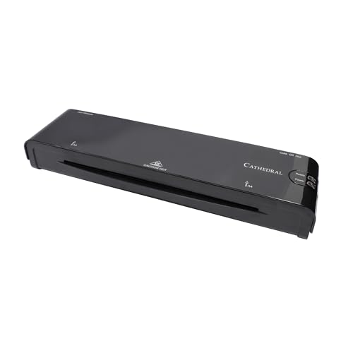 Cathedral Products A4 Laminator - with Fast Warm Up & Jam Release - Black