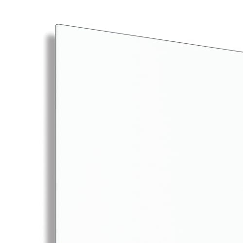 Quartet Dry Erase Board, 85" x 48" Glass Magnetic Whiteboard, Wide Format, Horizontal White Board, InvisaMount, White (G8548IMW)