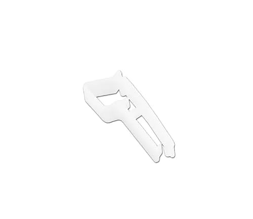 ID Zone Uni-Clip One-Piece Plastic Badge Clips - 500 Pack
