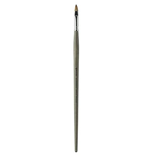 Escoda Modernista Series 4060 Long Handle Artist Oil & Acrylic Brush, Filbert, Size 24