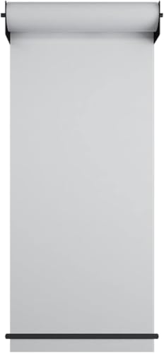 LNNW Kraft Paper Dispenser Wall Mounted Note Roll Holder, Hanging White Paper Dispenser & Cutter with 50m Paper Roll, for Meeting Analytics Notes Decorative Message Boards for Wall(37cm/14.6inch w