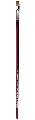 da Vinci Oil & Acrylic Series 1810 Oil Paint Brush, Bright Kolinsky Red Sable, Size 10 (1810-10)