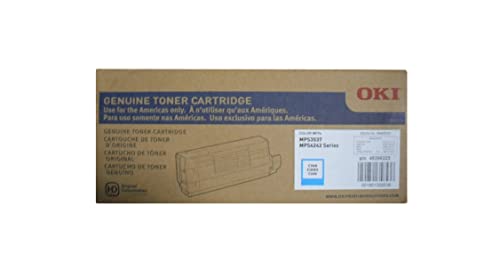 Okidata Genuine Brand Name, OEM 45396223 Cyan Toner Cartridge (10K YLD)